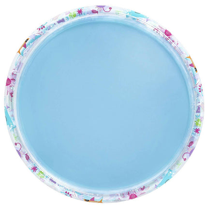 Oppustelig børnepool med regnbuemotiv og 3 oppustelige ringe, 152 x 30 cm – Bestway
