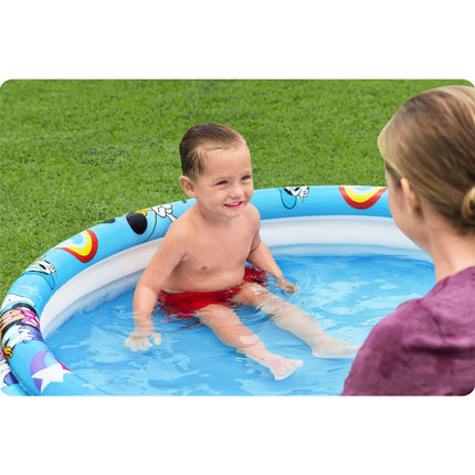 Mickey Mouse oppustelig pool til børn - 122 x 25 cm, perfekt til leg i haven