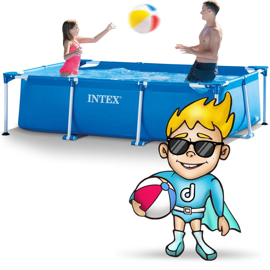 Rammehavepool 220 x 150 x 60 cm - Perfekt til haven