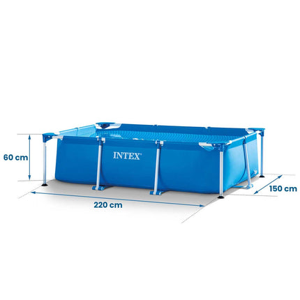 Rammehavepool 220 x 150 x 60 cm - Perfekt til haven