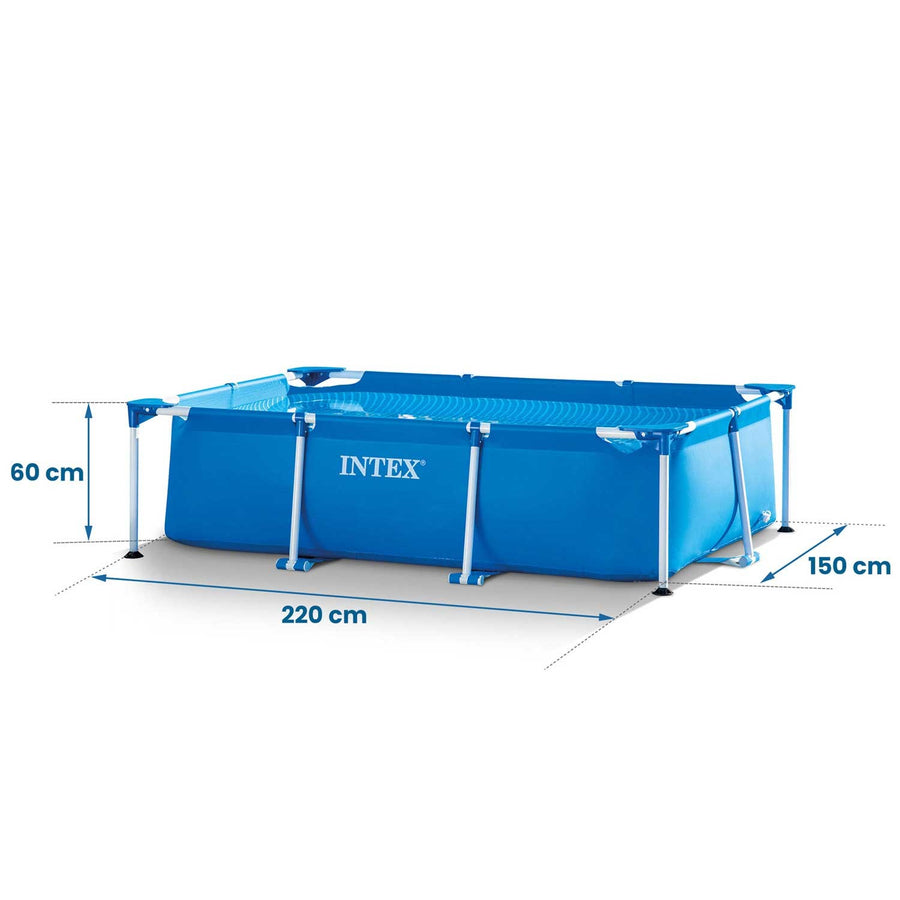 Rammehavepool 220 x 150 x 60 cm - Perfekt til haven