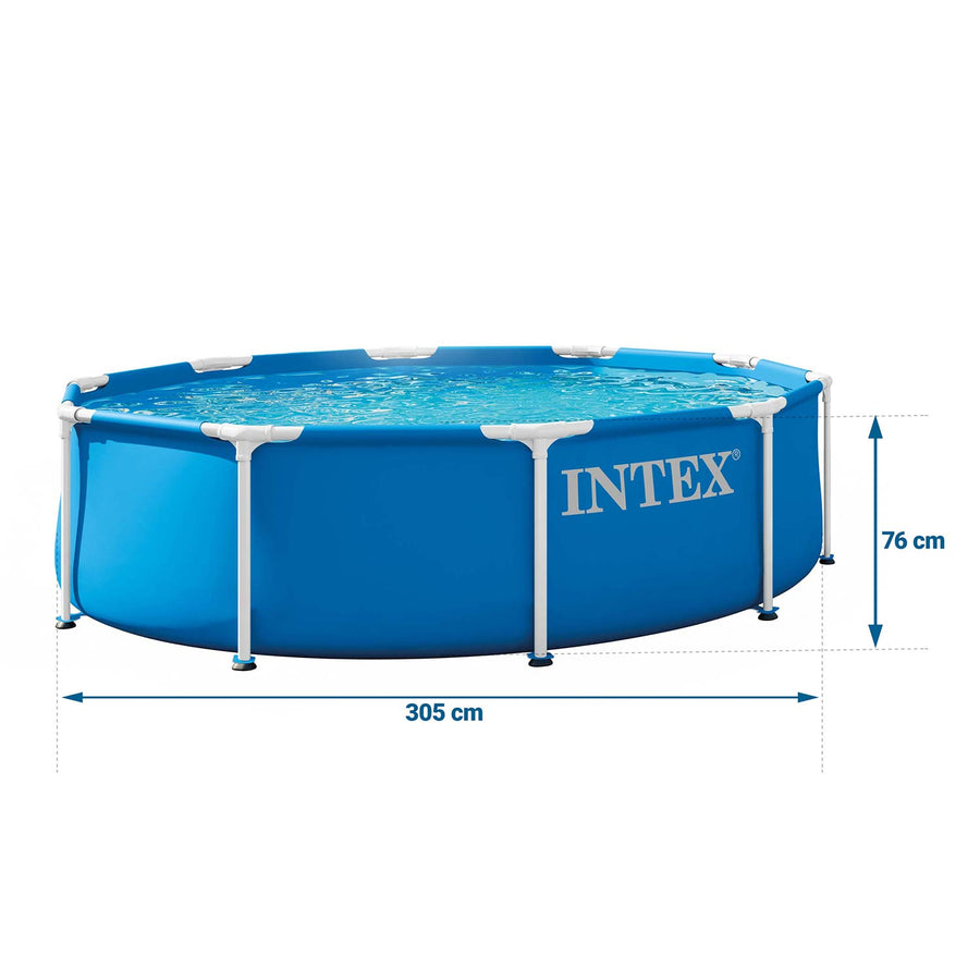 Rammebassin 305 x 76 cm med filterpumpe og afdækning – Intex