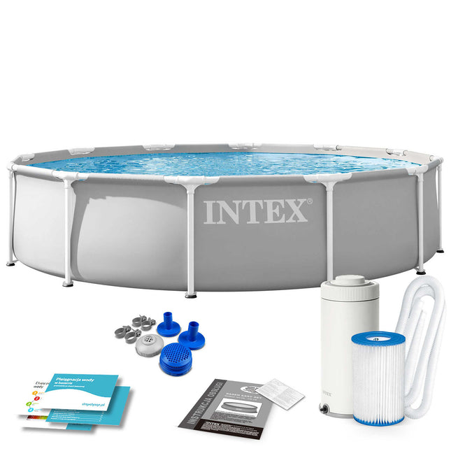 Rammebassin 366 x 76 cm med filterpumpe – Intex
