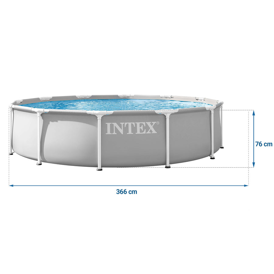 Rammebassin 366 x 76 cm med filterpumpe – Intex