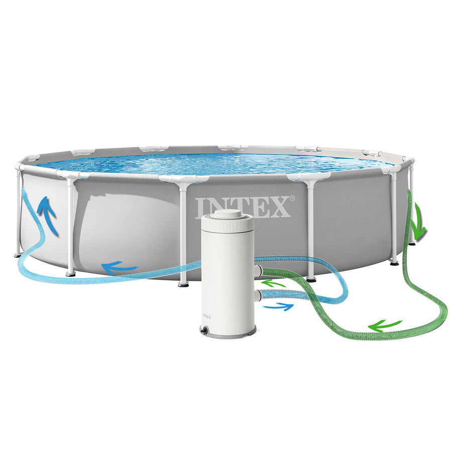 Rammebassin 366 x 76 cm med filterpumpe – Intex