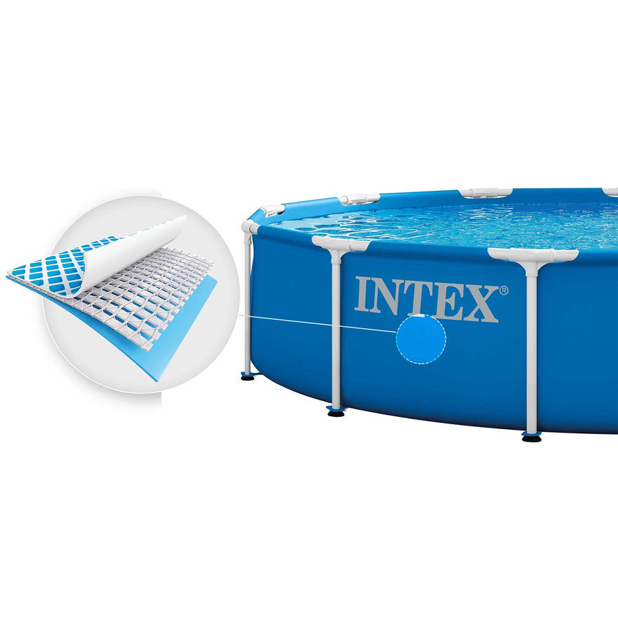 Rammebassin 366 x 76 cm med filterpumpe, overtræk og tilbehør – 16-i-1-sæt – Intex