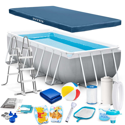 Rammehavepool 478 x 279 x 122 cm - 18-i-1 sæt til sommerens sjov og leg
