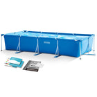 Rektangulær rammepool 450 x 220 x 84 cm - Ideel til haven for sjov og afslapning om sommeren