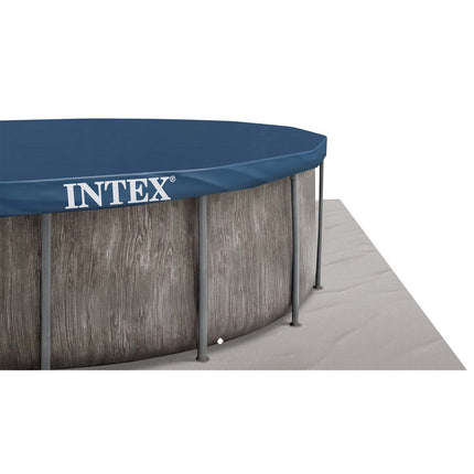 Rammebassin 457 x 122 cm med filterpumpe, stige, dæksel og bundmåtte – 12-i-1 sæt – Intex