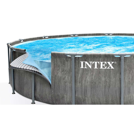 Rammebassin 457 x 122 cm med filterpumpe, stige, dæksel og bundmåtte – 12-i-1 sæt – Intex