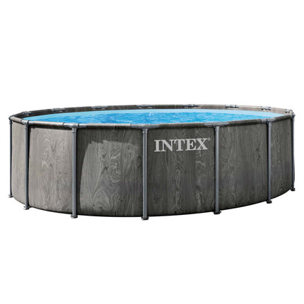 Rammebassin 457 x 122 cm med filterpumpe, stige, dæksel og bundmåtte – 12-i-1 sæt – Intex
