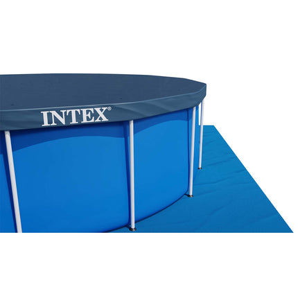 Rammebassin 457 x 122 cm med filterpumpe, stige, dæksel og måtte – 12-i-1 sæt, model 2026 – Intex