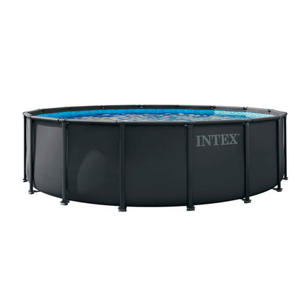 Rammebassin 488 x 122 cm megasæt med sandfilterpumpe, poolkemi, poolstøvsuger og rengøringssæt – Intex