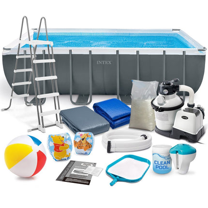 Familie Swimmingpool 549 x 274 x 132 cm - Komplet Sæt med 18 Tilbehør
