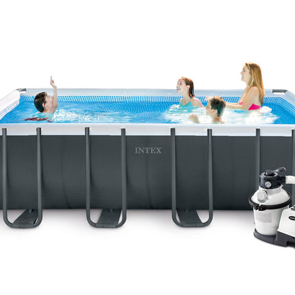 Familie Swimmingpool 549 x 274 x 132 cm - Komplet Sæt med 18 Tilbehør