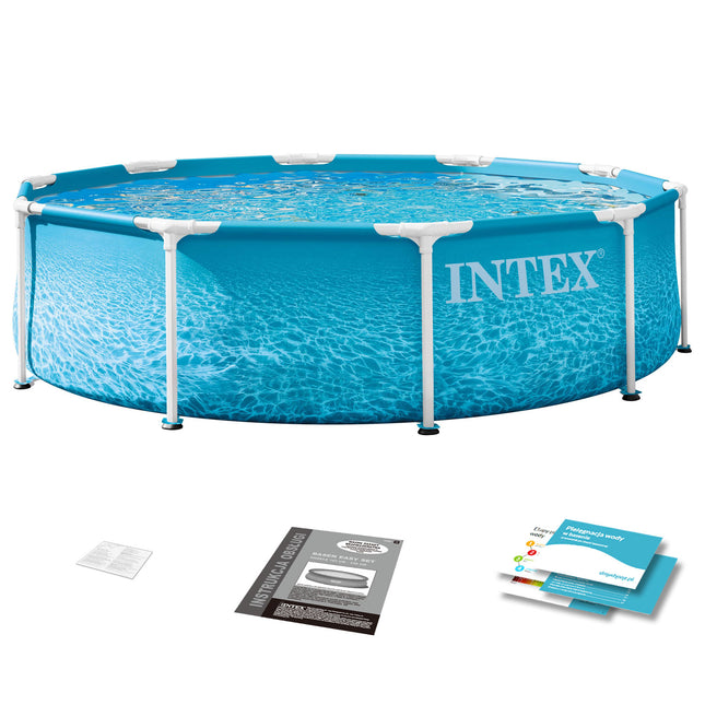 Rammebassin 305 x 76 cm – 5-i-1 sæt, model 2026 med forbedret konstruktion – Intex