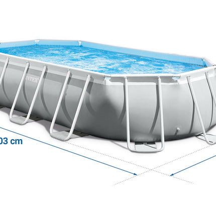 Rammehavepool 503 x 274 x 122 cm - 12-i-1 sæt til sjov og afslapning i haven