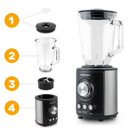 Blender 800W til smoothies og cocktails - effektiv og elegant køkkenmaskine