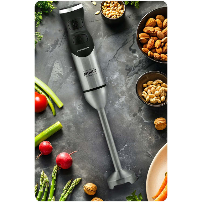 1500W multifunktionel blender med tilbehør til smoothies, supper og saucer