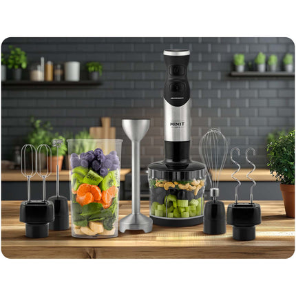 1500W multifunktionel blender med tilbehør til smoothies, supper og saucer