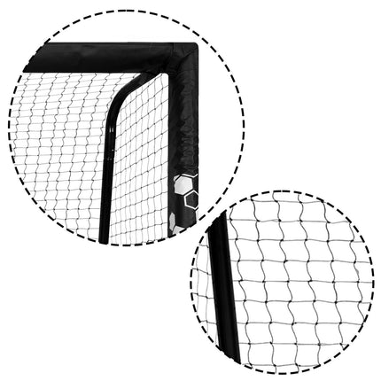 Fodboldmål 180 x 120 cm - Stabilt og holdbart til udendørs leg
