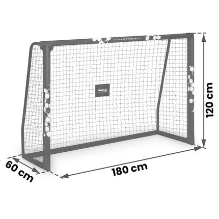 Fodboldmål 180 x 120 cm - Stabilt og holdbart til udendørs leg