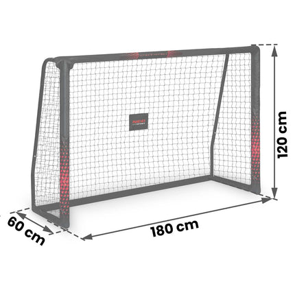 Fodboldmål 180 x 120 cm - Stabilt og holdbart til udendørs leg