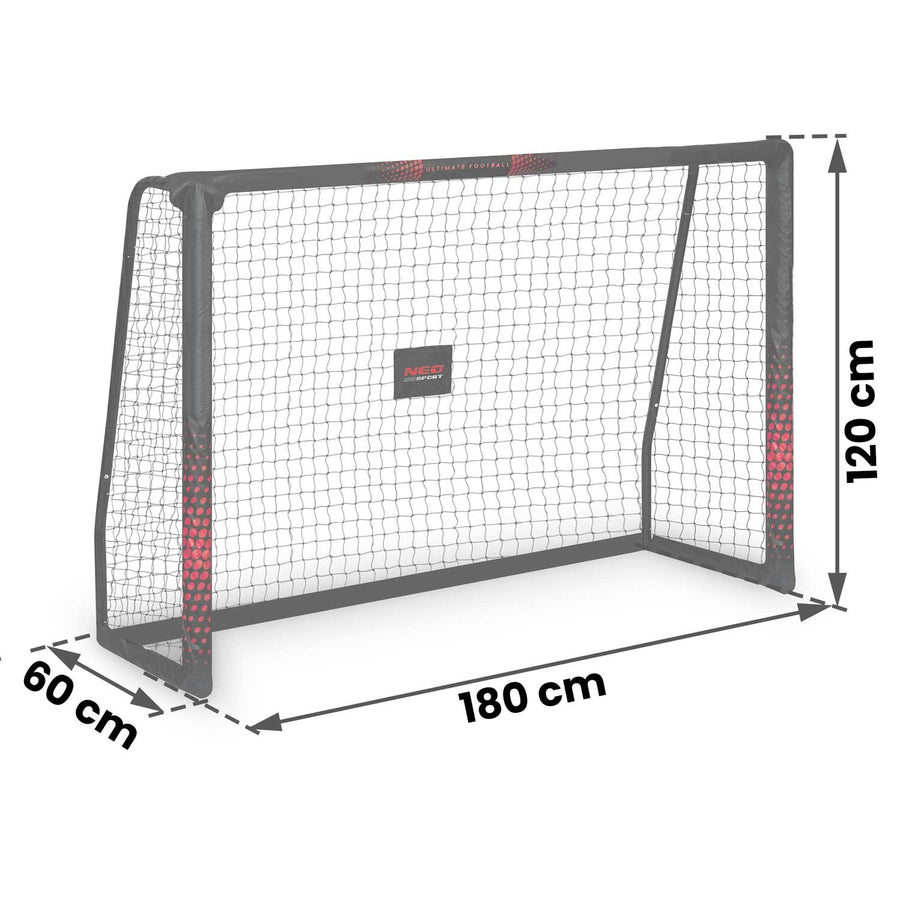 Fodboldmål 180 x 120 cm - Stabilt og holdbart til udendørs leg