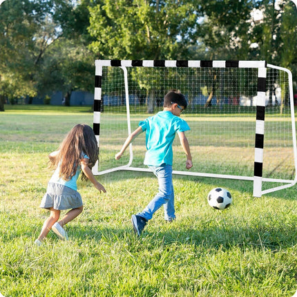 Fodboldmål 180 x 120 cm - Stabilt og holdbart til udendørs leg