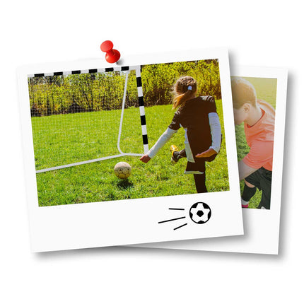 Fodboldmål 180 x 120 cm - Stabilt og holdbart til udendørs leg