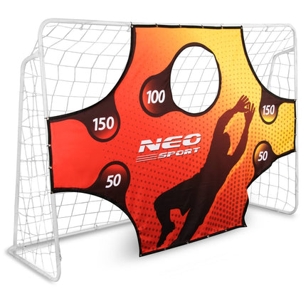 Fodboldmål 245 x 155 cm med målmåtte - Stabilt og let at transportere til udendørs leg