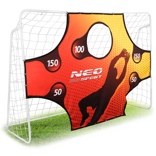 Fodboldmål 245 x 155 cm med målmåtte - Stabilt og let at transportere til udendørs leg