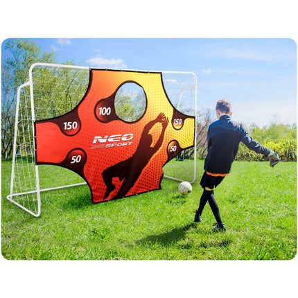 Fodboldmål 245 x 155 cm med målmåtte - Stabilt og let at transportere til udendørs leg