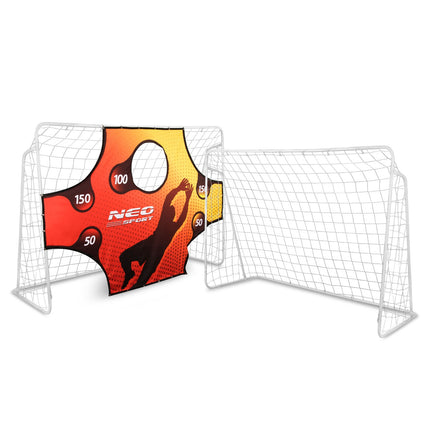 Fodboldmål 245 x 155 cm med målmåtte - Stabilt og let at transportere til udendørs leg
