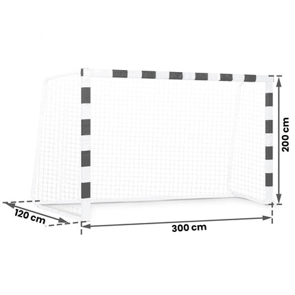Fodboldmål 300 x 200 cm - Stabilt og holdbart til udendørs leg