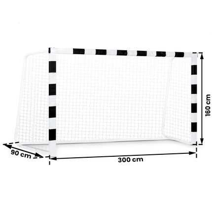 Fodboldmål 300 x 160 cm - Stabilt og holdbart til udendørs leg
