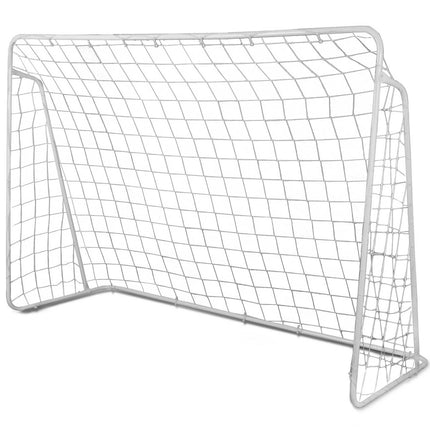 Fodboldmål 215 x 153 cm til udendørs leg og sport - stabil stålramme med net