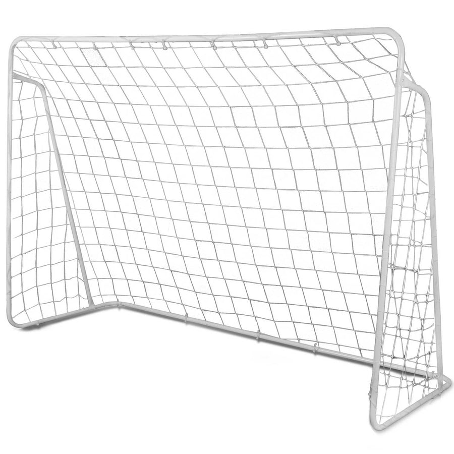 Fodboldmål 215 x 153 cm til udendørs leg og sport - stabil stålramme med net