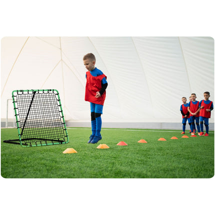 Rebounder til fodboldtræning - 120 x 120 cm med stabil stålramme