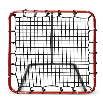 Træningsrebounder til fodbold - 120 x 120 cm, stabil stålramme, inkl. monteringspinde