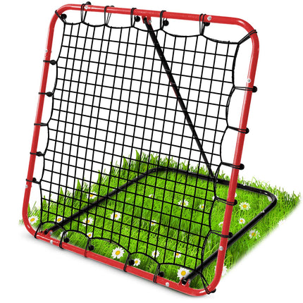 Træningsrebounder til fodbold - 120 x 120 cm, stabil stålramme, inkl. monteringspinde