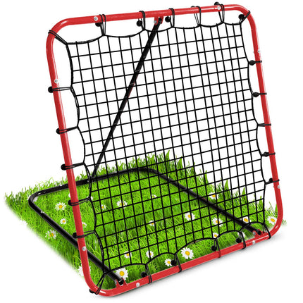 Træningsrebounder til fodbold - 120 x 120 cm, stabil stålramme, inkl. monteringspinde