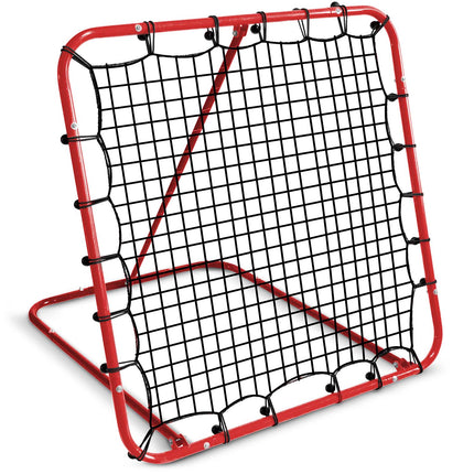 Træningsrebounder til fodbold - 120 x 120 cm, stabil stålramme, inkl. monteringspinde