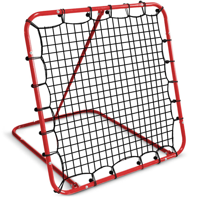 Træningsrebounder til fodbold - 120 x 120 cm, stabil stålramme, inkl. monteringspinde