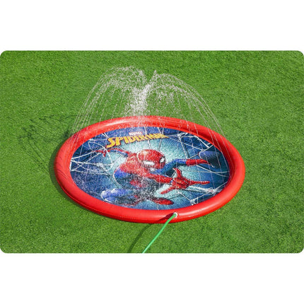 Oppustelig børnebassin med Spider-Man design og springvand - 165 cm