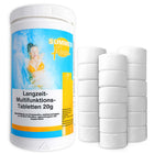 Multifunktionelle klortabletter til pool 20 g, 1 kg – langtidsvirkende, algeforebyggende, flokkulerende