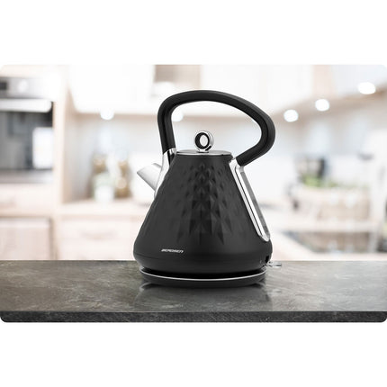 Elkedel 1,7L med ergonomisk design og 360° drejelig base - perfekt til hjemmet