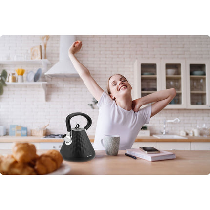 Elkedel 1,7L med ergonomisk design og 360° drejelig base - perfekt til hjemmet
