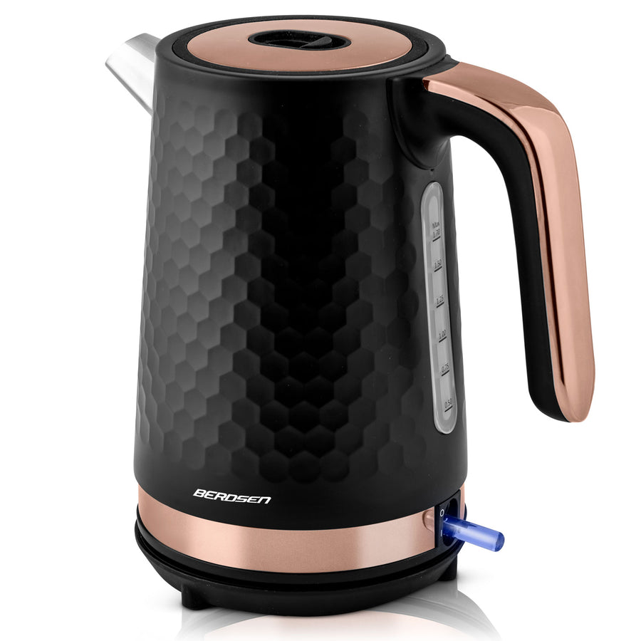 Elkedel 1,7L med Aftageligt Låg og Metalhus - Ergonomisk Design til Hjemmet