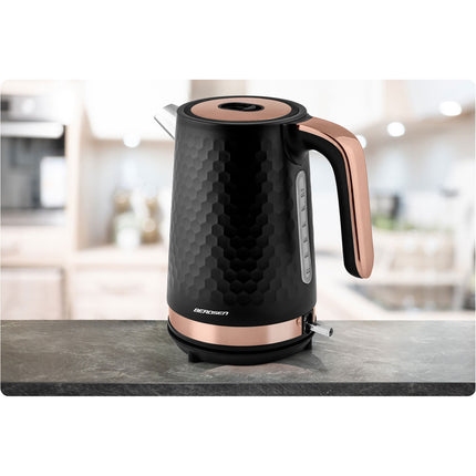 Elkedel 1,7L med Aftageligt Låg og Metalhus - Ergonomisk Design til Hjemmet